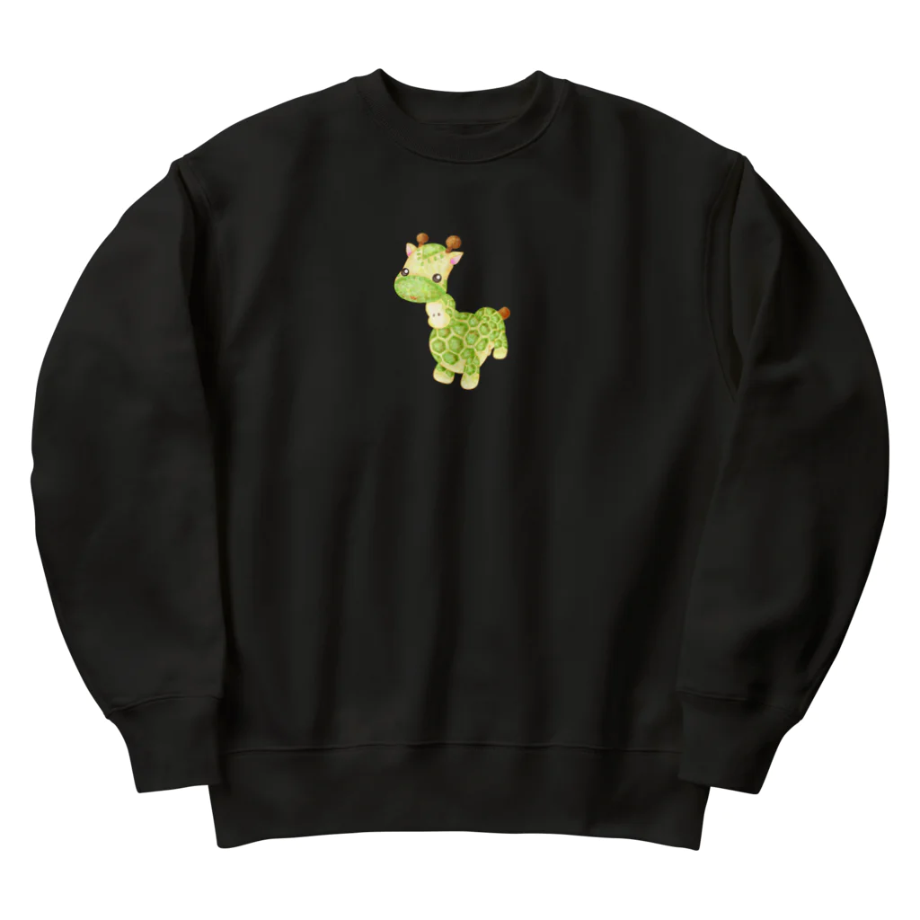 satoayaのアニマルカフェのフルーツアニマル　ラフランスキリン Heavyweight Crew Neck Sweatshirt