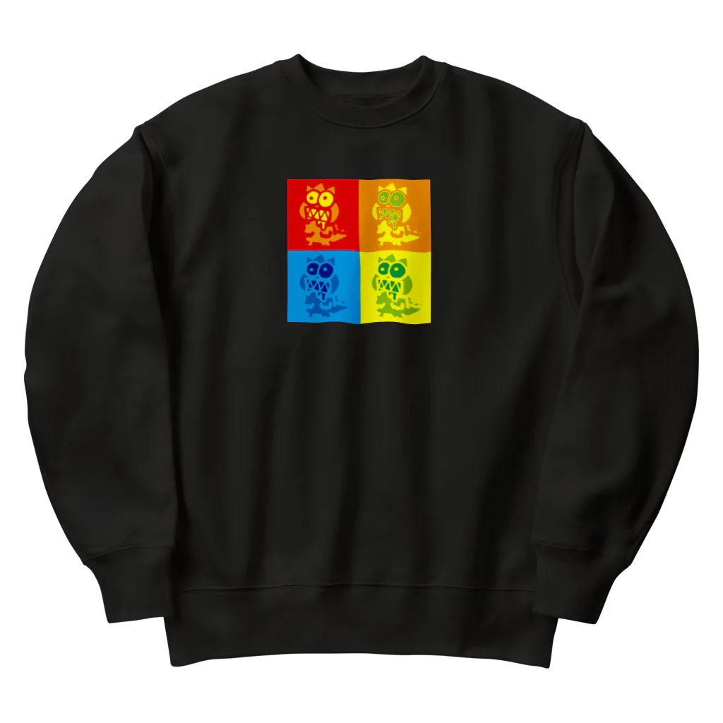 バルグル バンズくんのカラフルバンズくん Heavyweight Crew Neck Sweatshirt