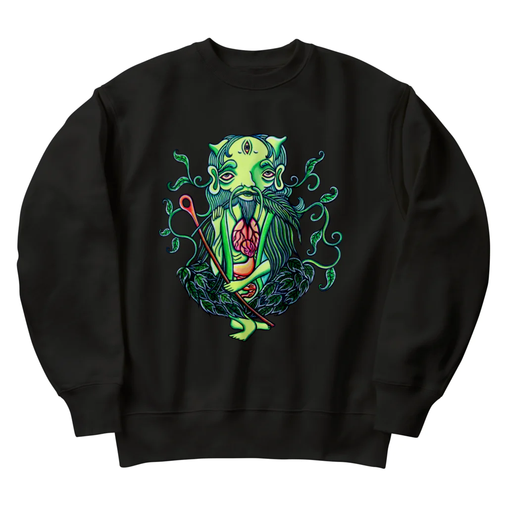 ～ういりおのお店やさん～の〜神農型抜き〜 Heavyweight Crew Neck Sweatshirt