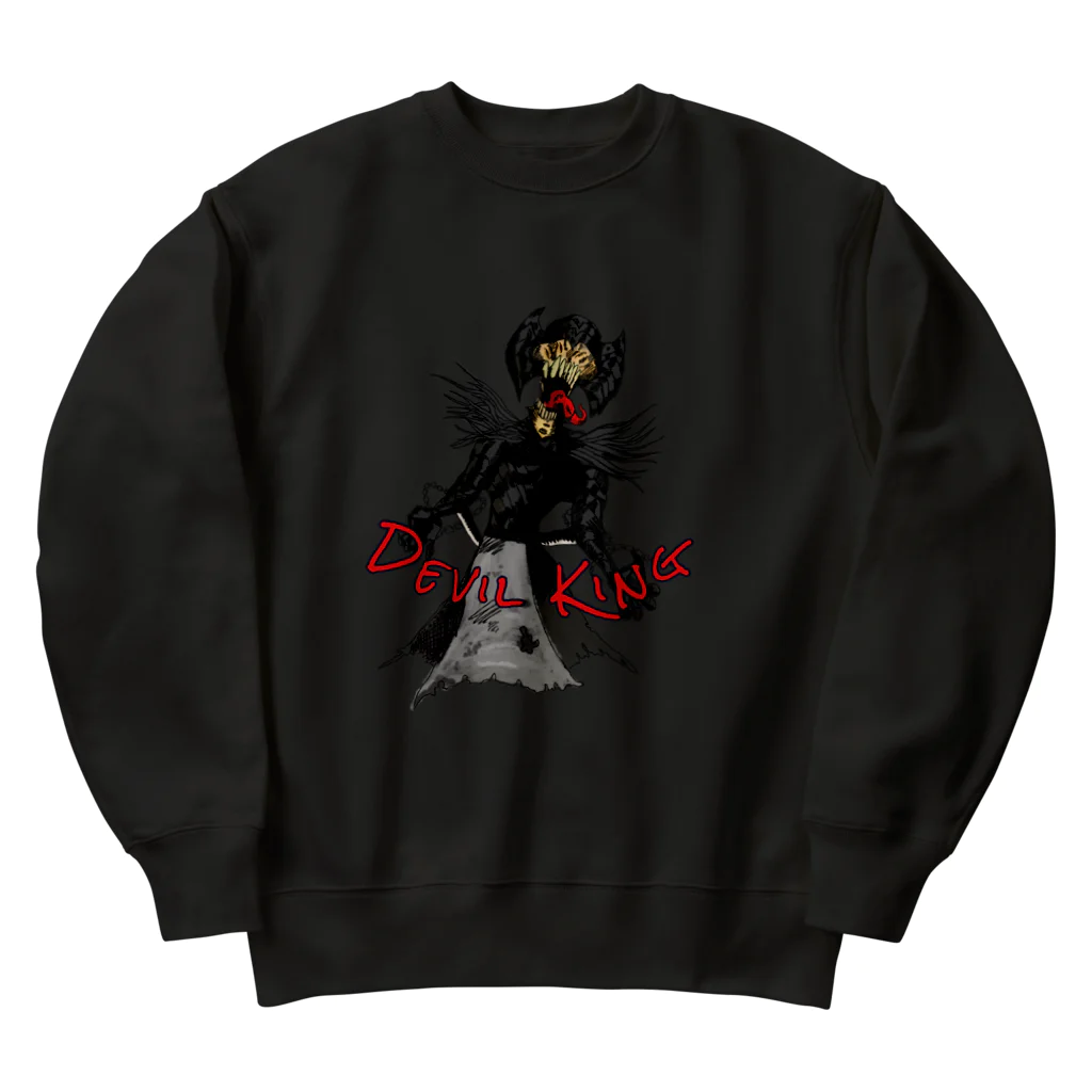 アホ虫🐝のDevil king Heavyweight Crew Neck Sweatshirt