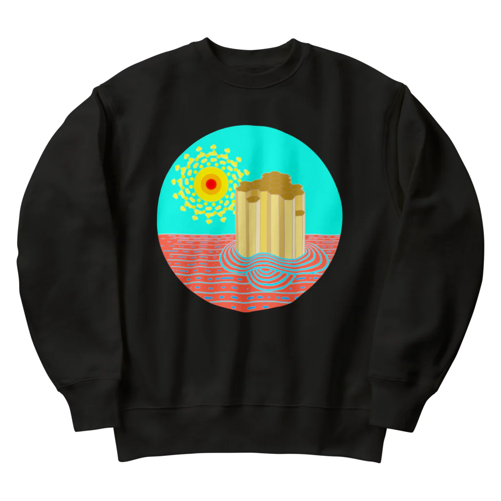 LalaHangeulの柱状節理 Heavyweight Crew Neck Sweatshirt