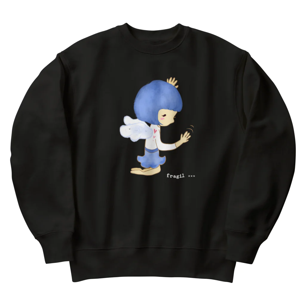 fragile×××のAn angel who relaxes my heart Heavyweight Crew Neck Sweatshirt