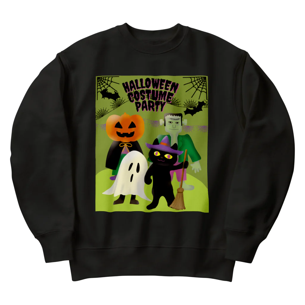 satoharuのハロウィンの仮装パーティー Heavyweight Crew Neck Sweatshirt