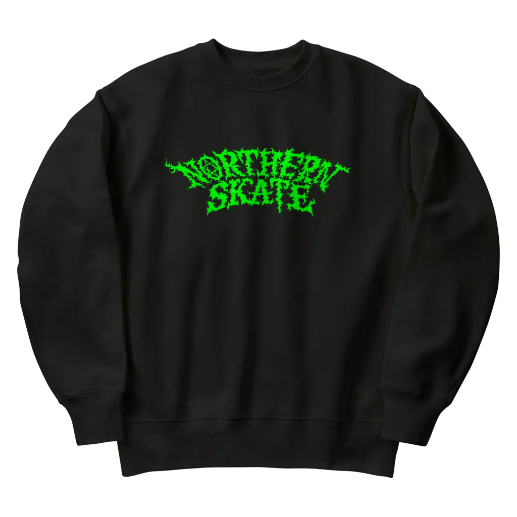 Northern_SKaTeの"BIRIBIRI SKATE"Light green Heavyweight Crew Neck Sweatshirt