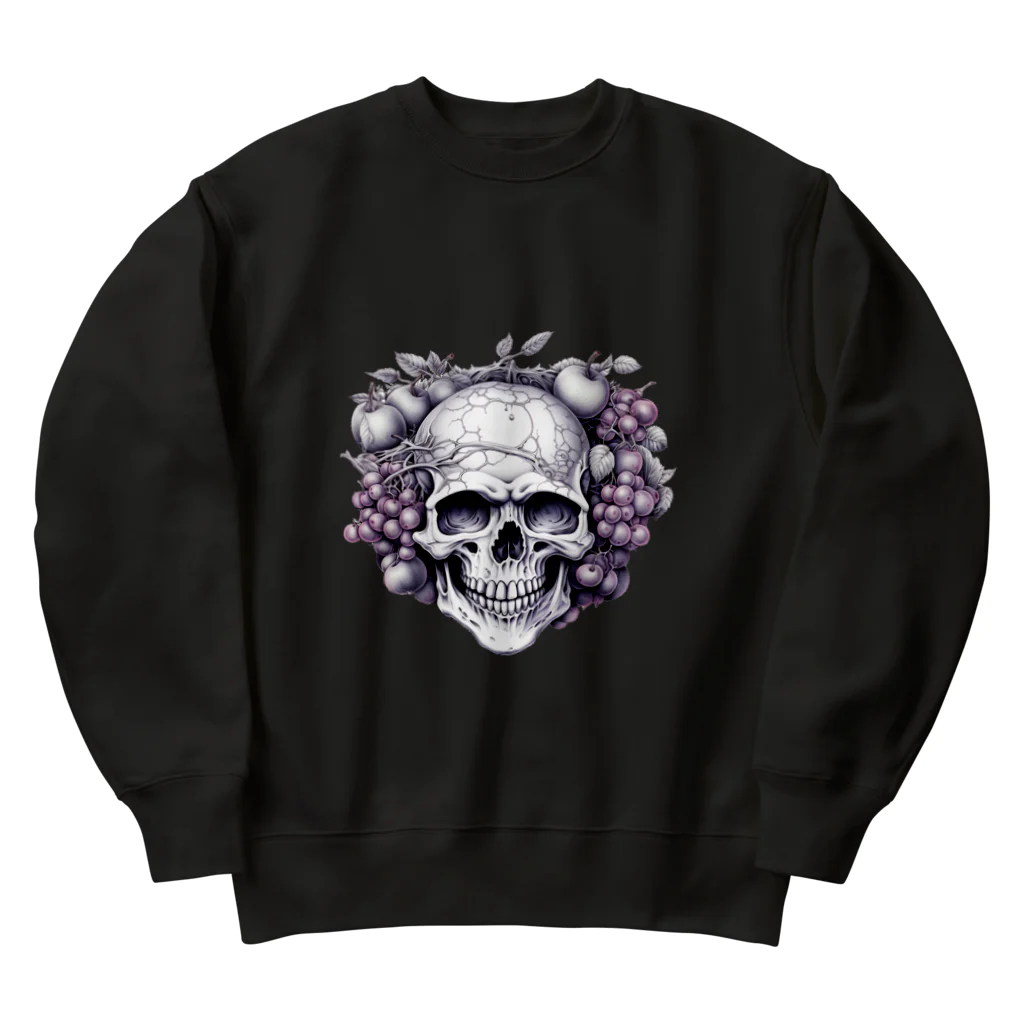 LCOMLのフルーツに囲まれたSKULL Heavyweight Crew Neck Sweatshirt