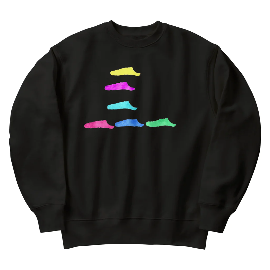 @taku coconeの@takuのイラストシリーズ　カラフルなシューズ Heavyweight Crew Neck Sweatshirt