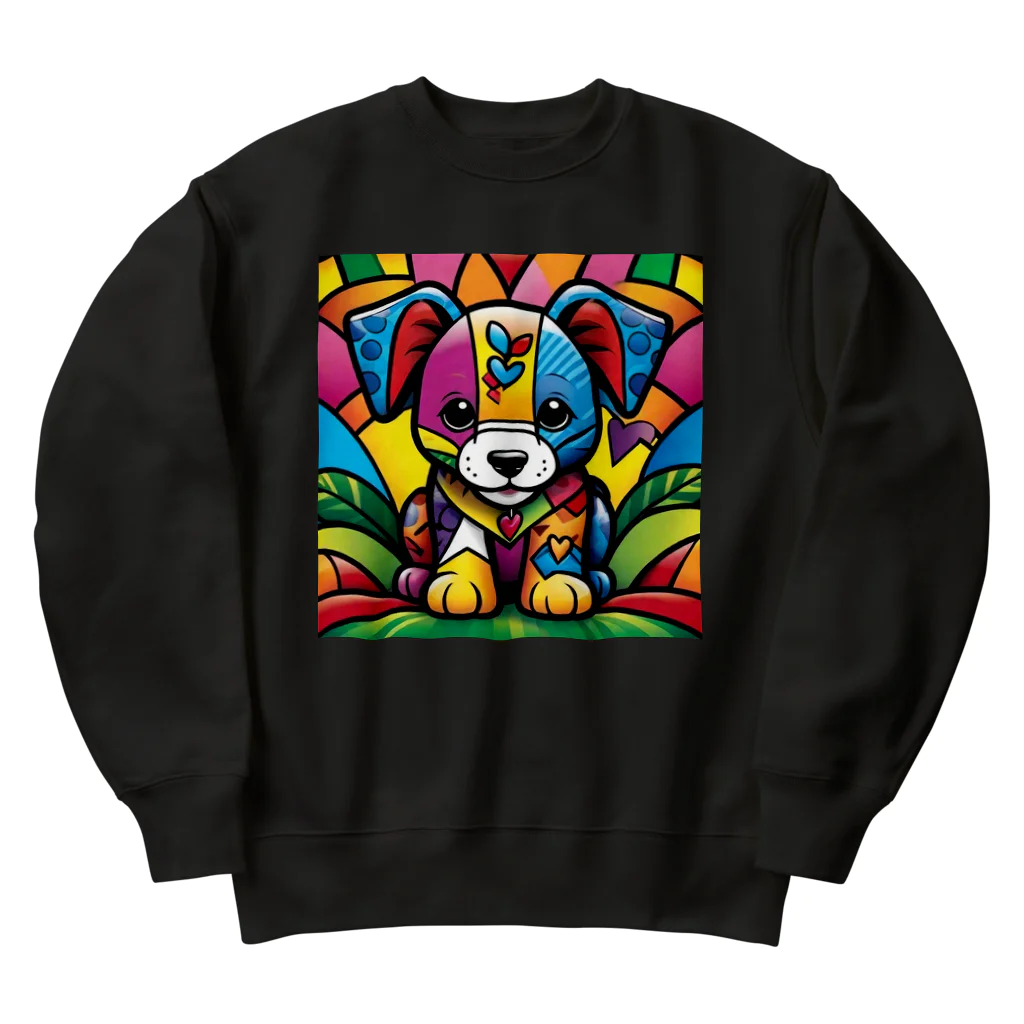 dcgnori／ワンコ画像の西海岸のワンコ Heavyweight Crew Neck Sweatshirt