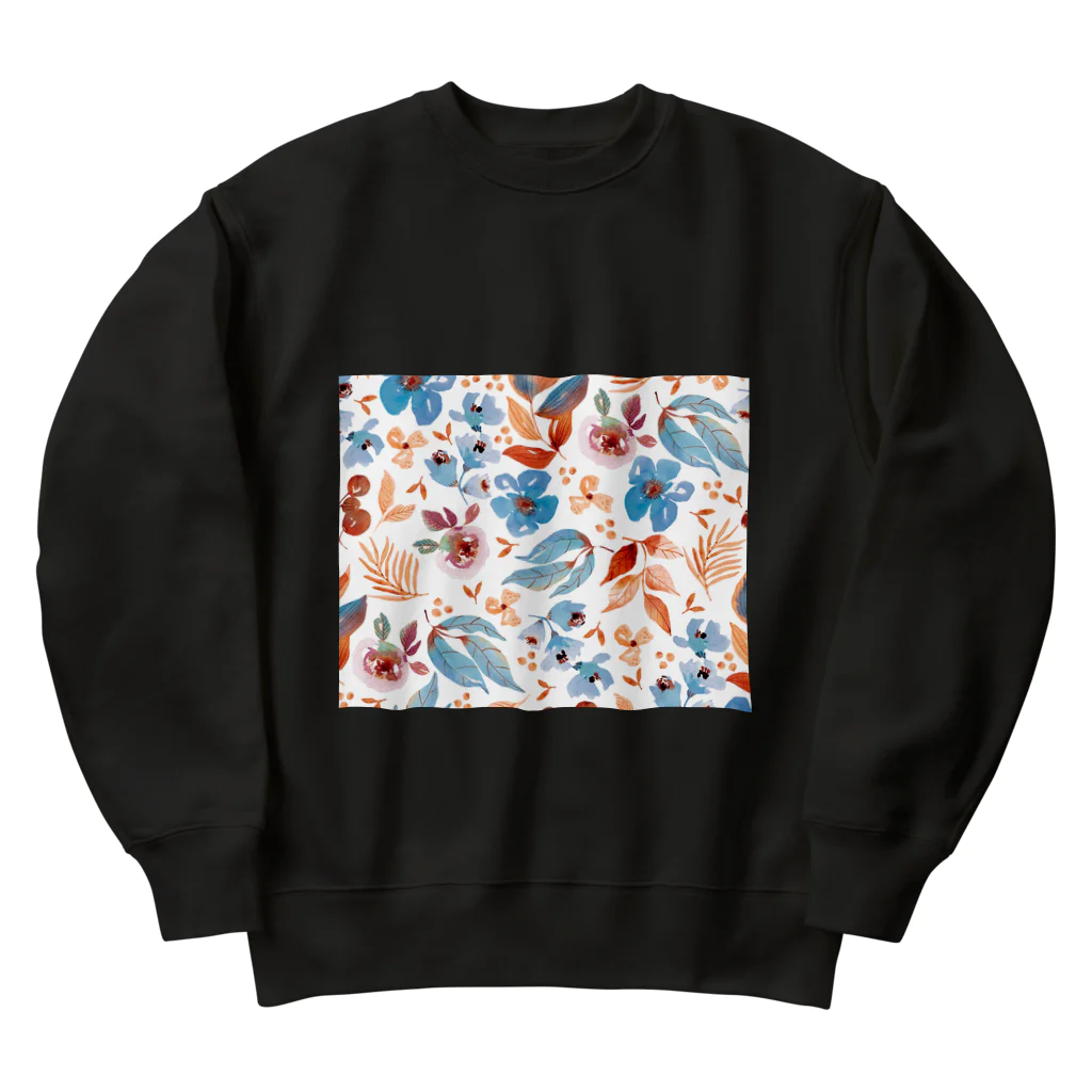 Meizeeの大人かわいい花柄 Heavyweight Crew Neck Sweatshirt