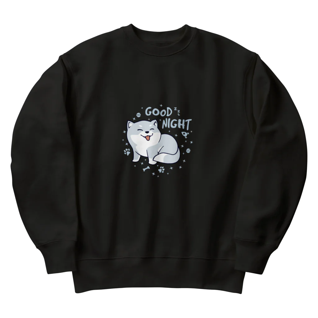 jireh777のグッドナイトワンちゃん Heavyweight Crew Neck Sweatshirt