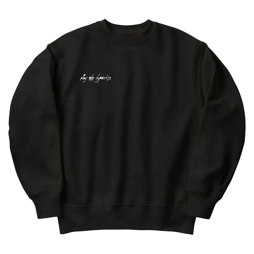 play the hypocriteのplay the hypocrite  猫 黒 スウェット バックプリント Heavyweight Crew Neck Sweatshirt