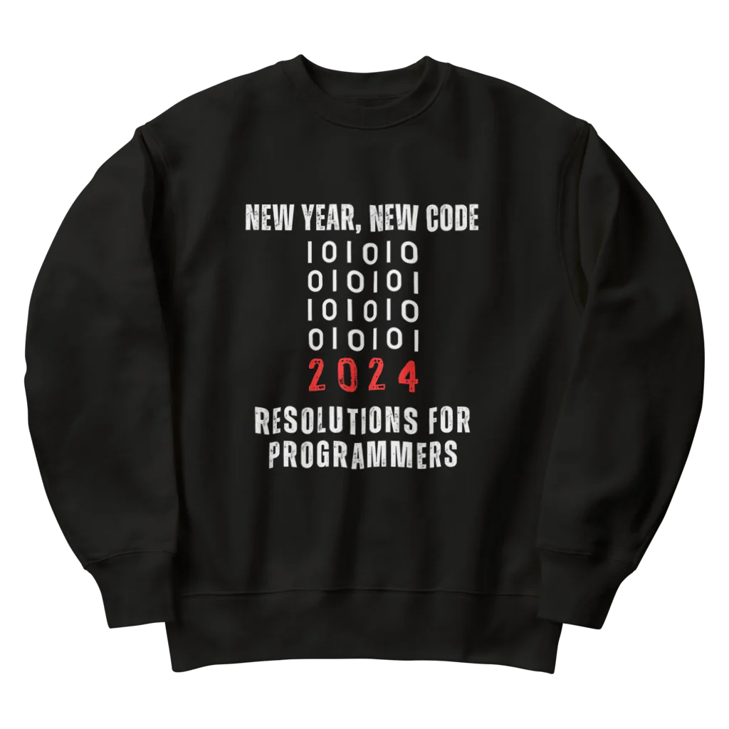 奏桃服店のNew Year, New Code: 2024 Resolutions for Programmers ヘビーウェイトスウェット