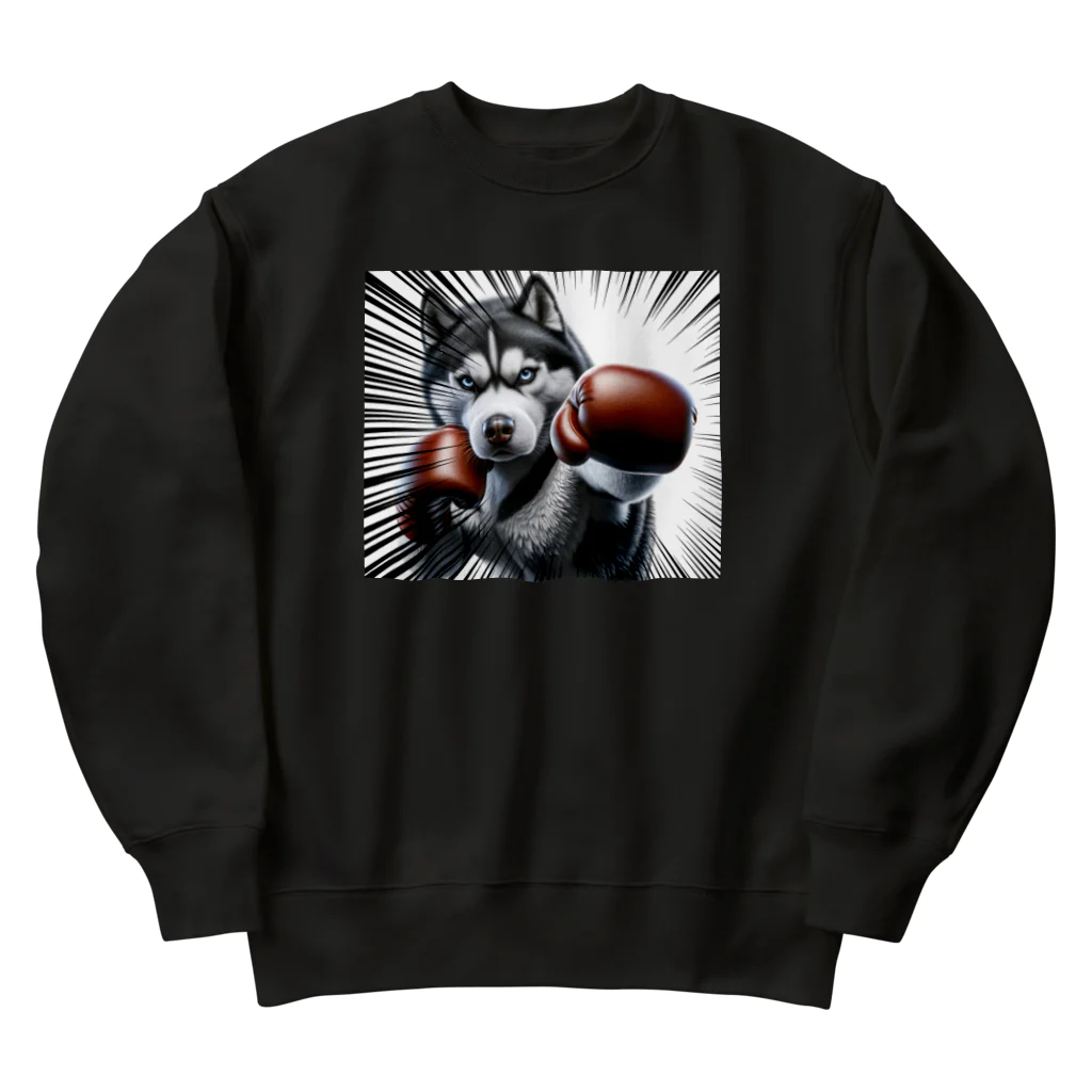 choropperのボクサーハスキー Heavyweight Crew Neck Sweatshirt