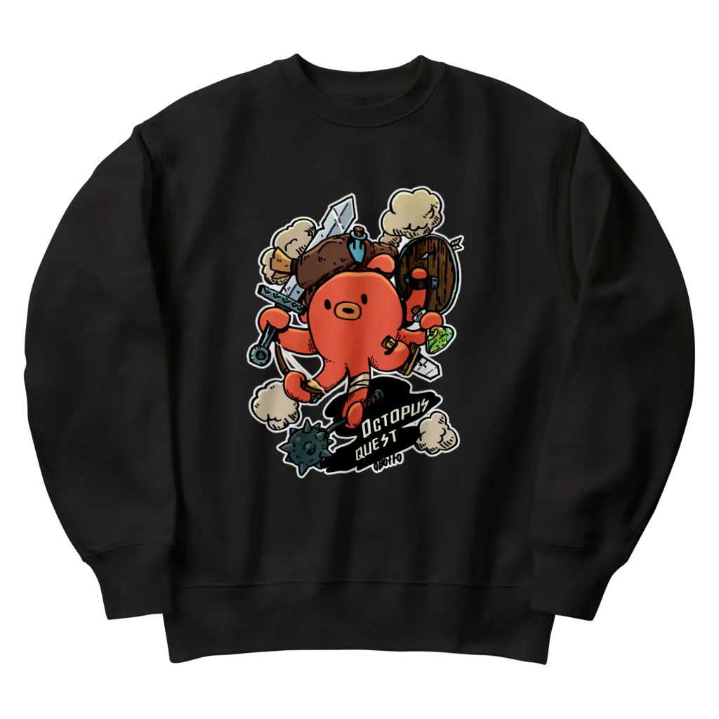 おかゆ帝国のオクトパスクエスト Heavyweight Crew Neck Sweatshirt