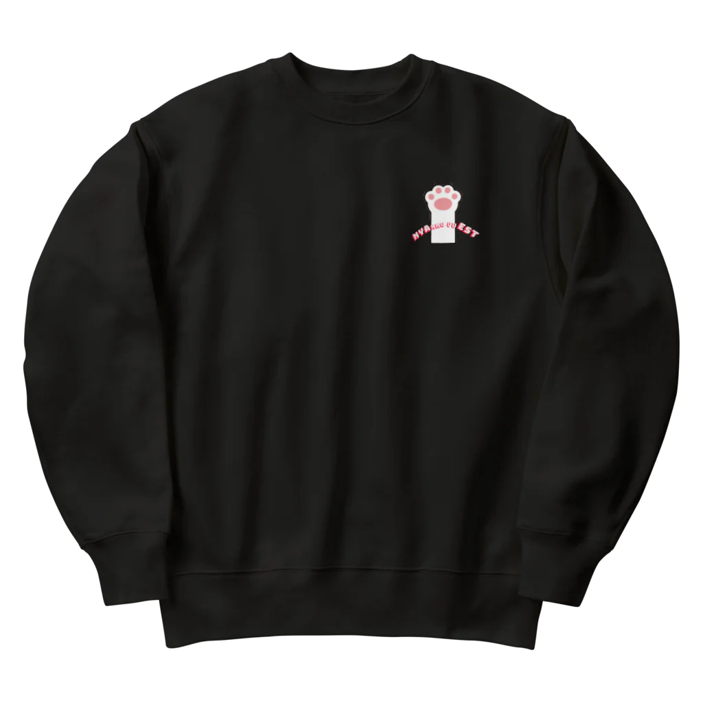 サバミケ、茶トラ、鍵しっぽ。のにゃんこクエスト　じゅもん Heavyweight Crew Neck Sweatshirt