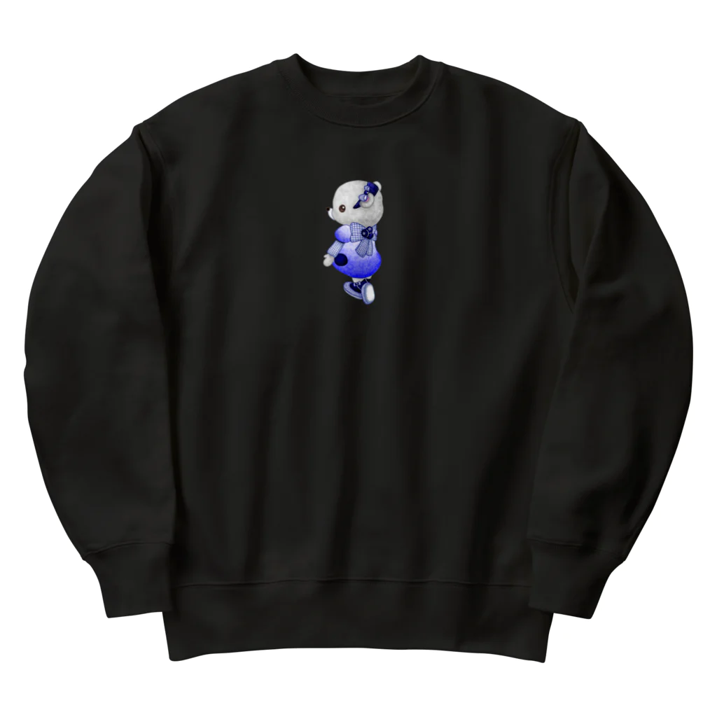 satoayaのアニマルカフェのフルーツファッション　ブルーベリー Heavyweight Crew Neck Sweatshirt