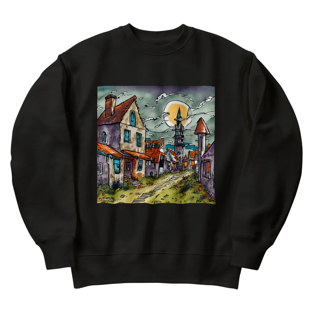 Paonのズーのゾンビくんの町２ Heavyweight Crew Neck Sweatshirt