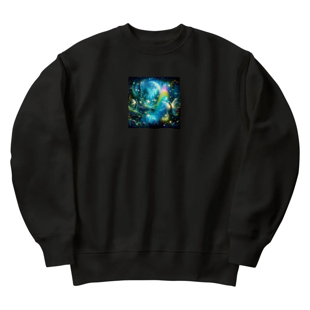 Art-Fusion-YuriのIn the Forest Heavyweight Crew Neck Sweatshirt