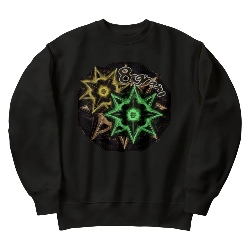 NaROOMの【Abstract Design】8-gram 八芒星🤭 Heavyweight Crew Neck Sweatshirt