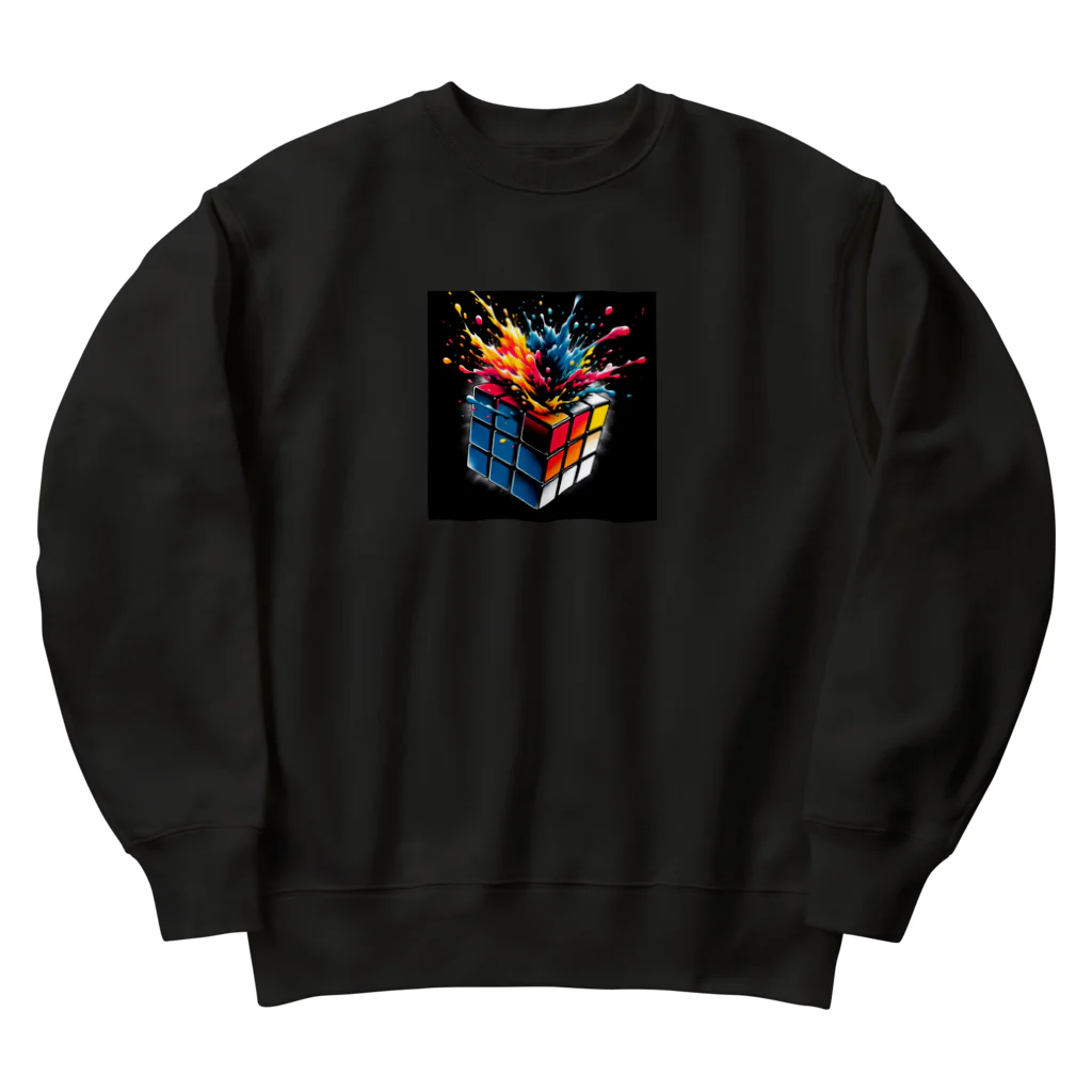 Ksdesignのカラーバースト・キュービカル Heavyweight Crew Neck Sweatshirt