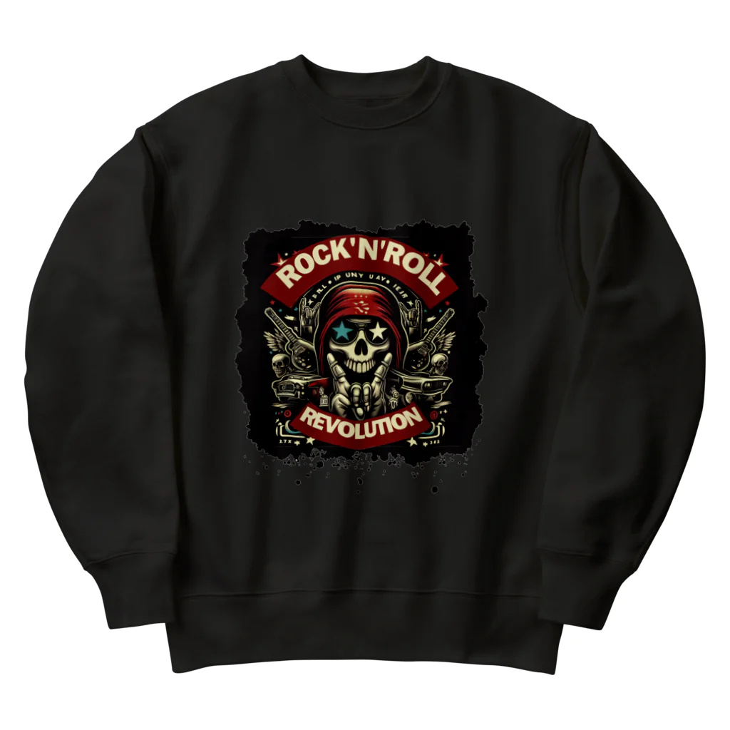 ロック堂の革命 Heavyweight Crew Neck Sweatshirt