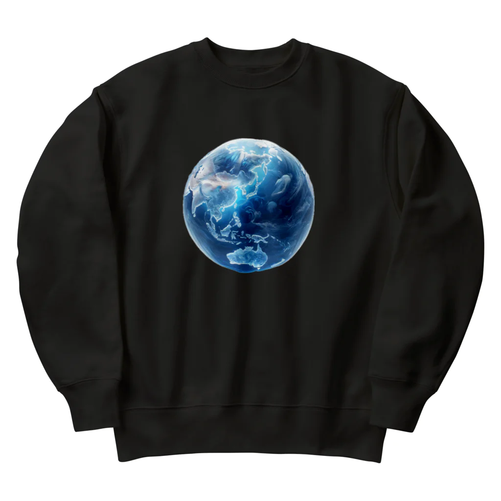 Ryoukaの地球_ガラス玉 Heavyweight Crew Neck Sweatshirt