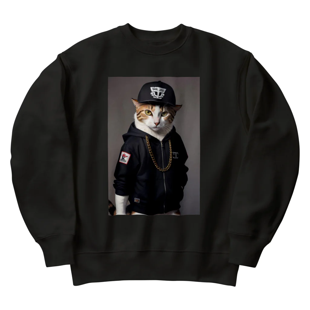 Be proudのヒップホップ猫 Heavyweight Crew Neck Sweatshirt