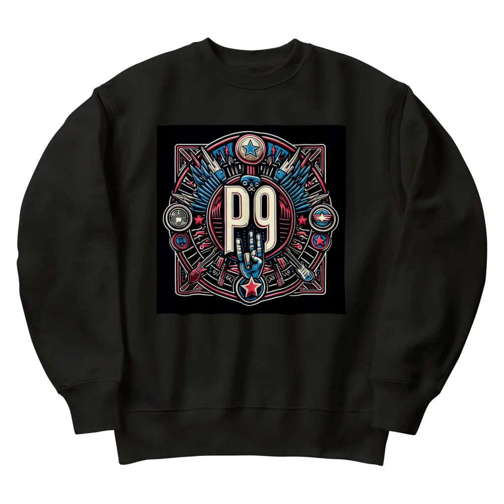 Prosperous Peony 6のPP9　バンドT Heavyweight Crew Neck Sweatshirt