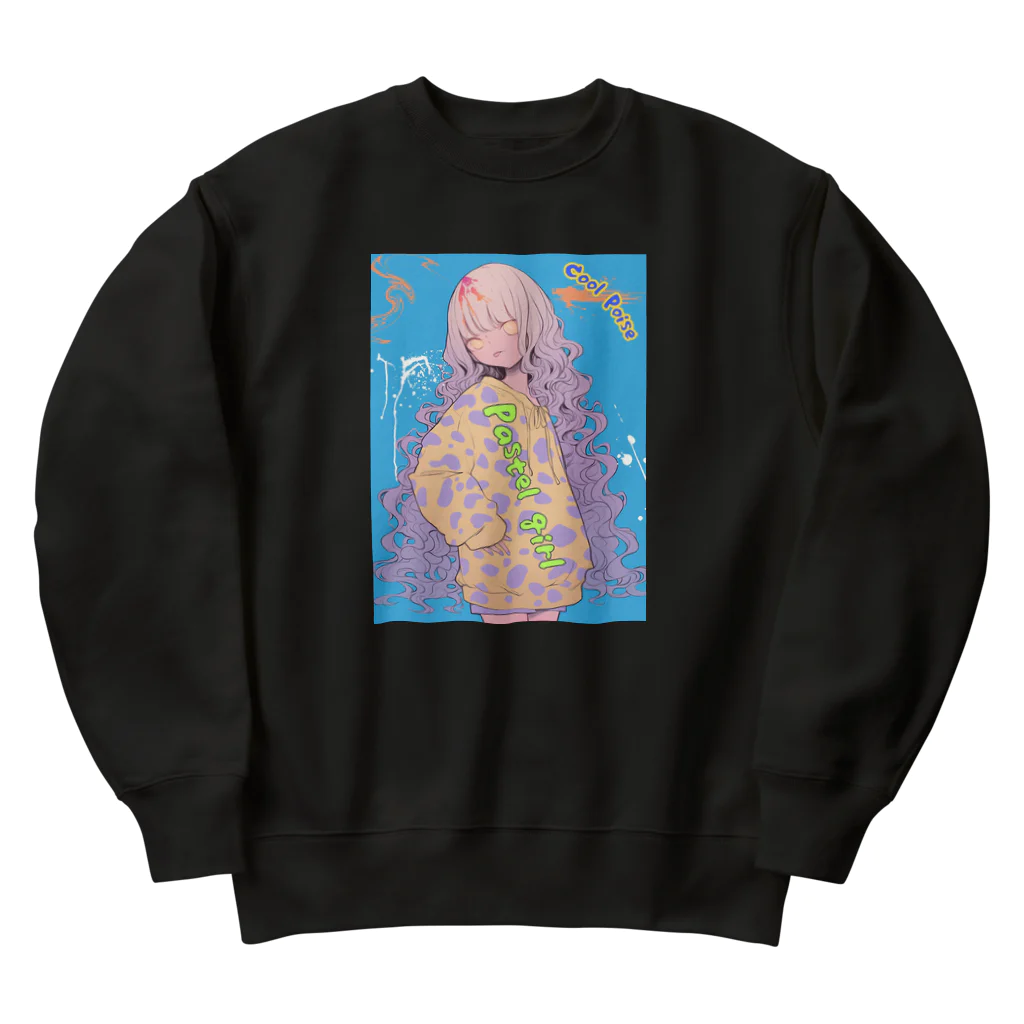 じょいちぃのPastel girl「パステルガール」 Heavyweight Crew Neck Sweatshirt