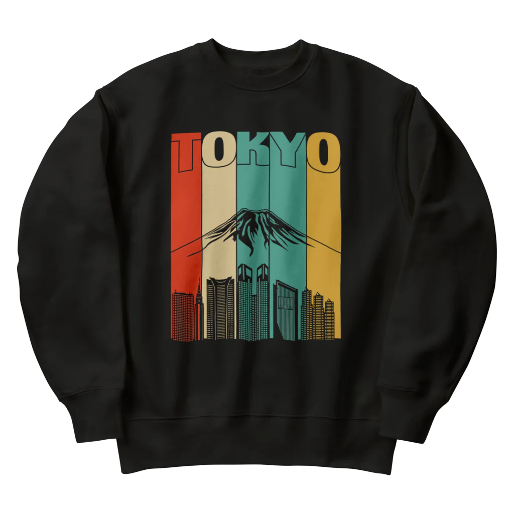 Stylo Tee Shopの東京と富士山 Heavyweight Crew Neck Sweatshirt