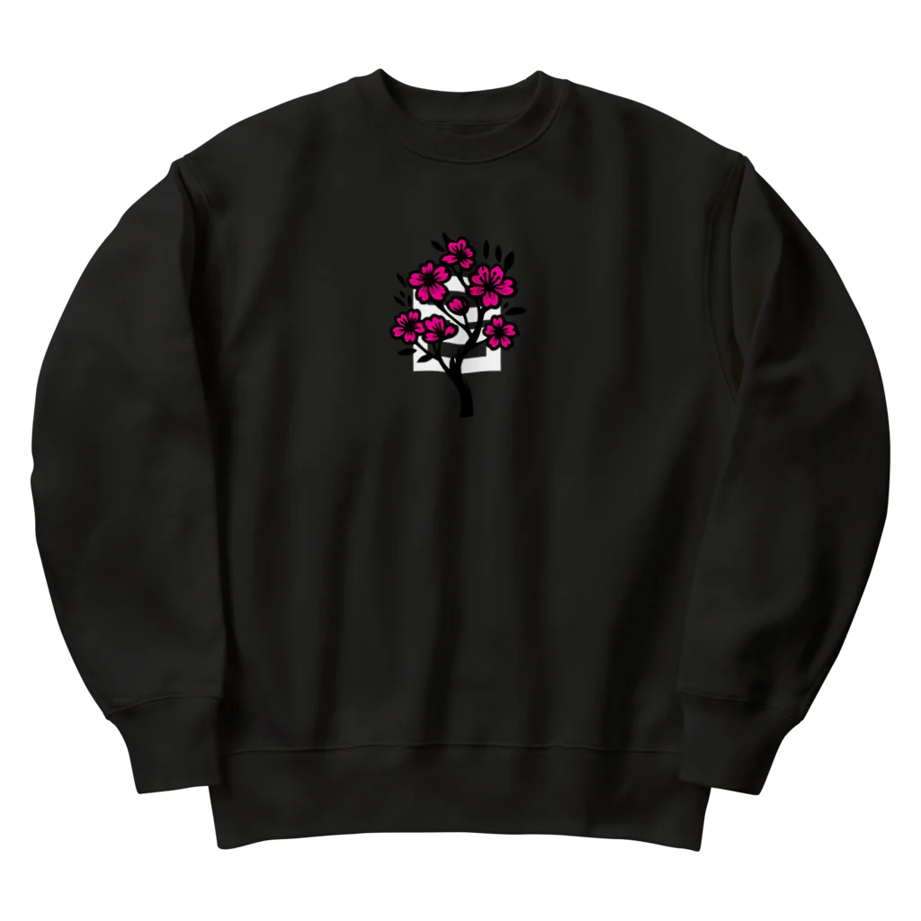 roiro_blackの桜 Heavyweight Crew Neck Sweatshirt