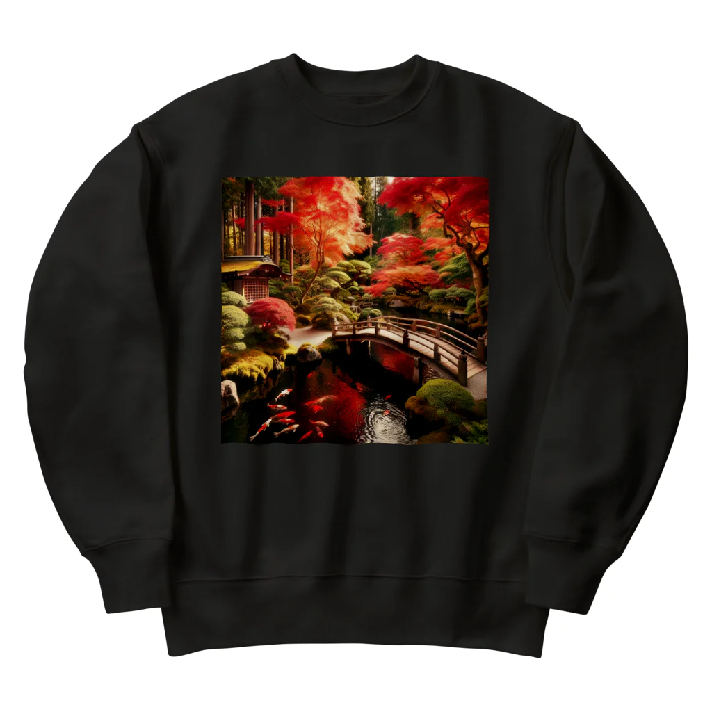 有栖の日本庭園1 Heavyweight Crew Neck Sweatshirt