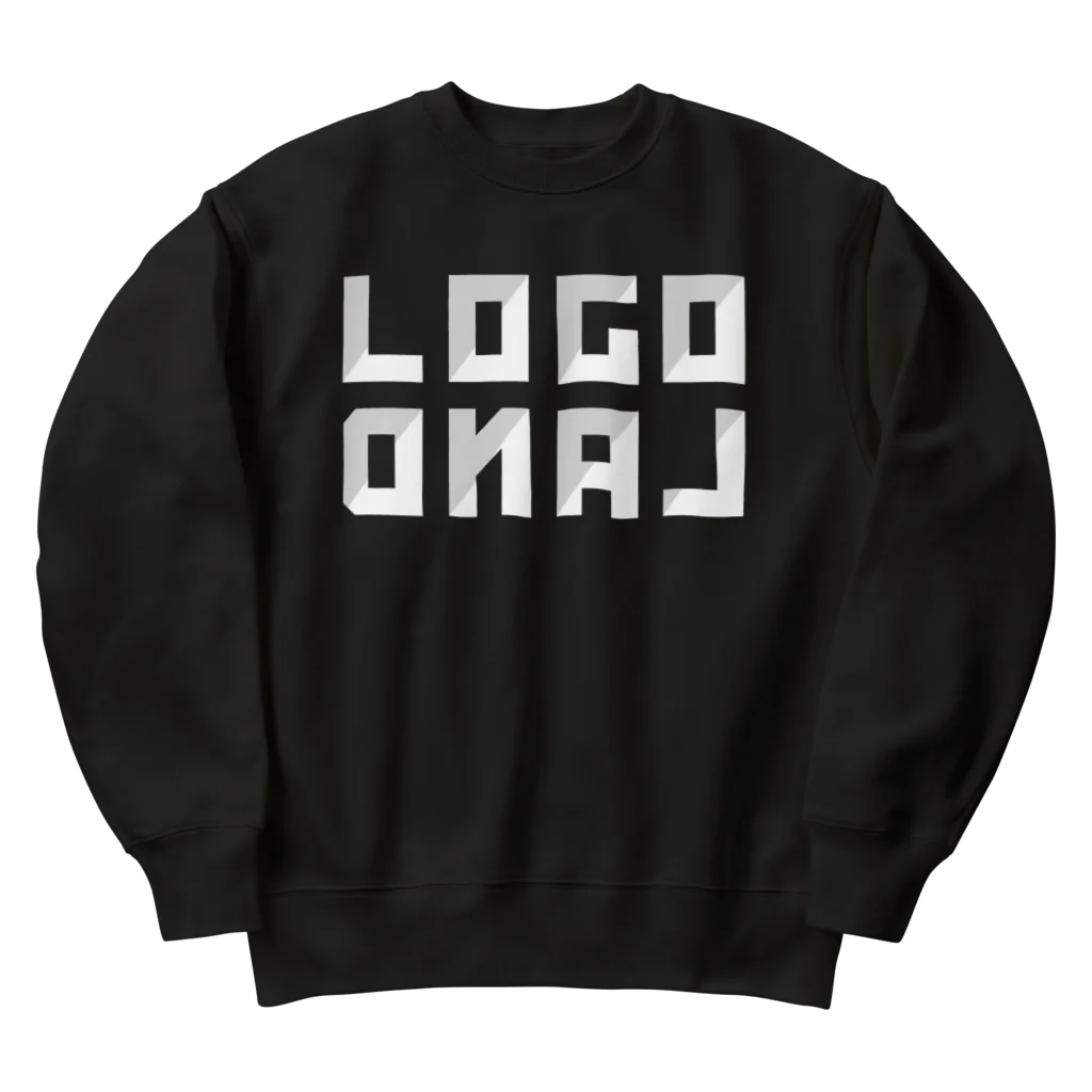 AEDIのロゴランド ホワイト ロゴ（LogoLand White Logo） Heavyweight Crew Neck Sweatshirt