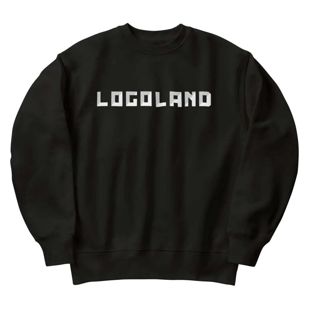 AEDIのLogoLand White Singe Line Logo（ロゴランド ホワイト シングルラインロゴ） Heavyweight Crew Neck Sweatshirt