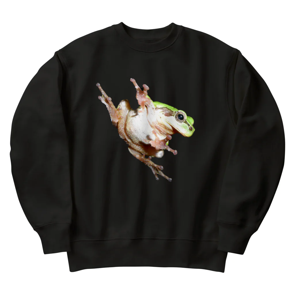 NATURE GOの闇夜のニホンアマガエル Heavyweight Crew Neck Sweatshirt