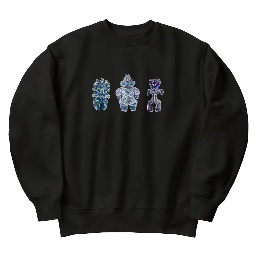 hiromashiiiの土偶三姉妹 Heavyweight Crew Neck Sweatshirt