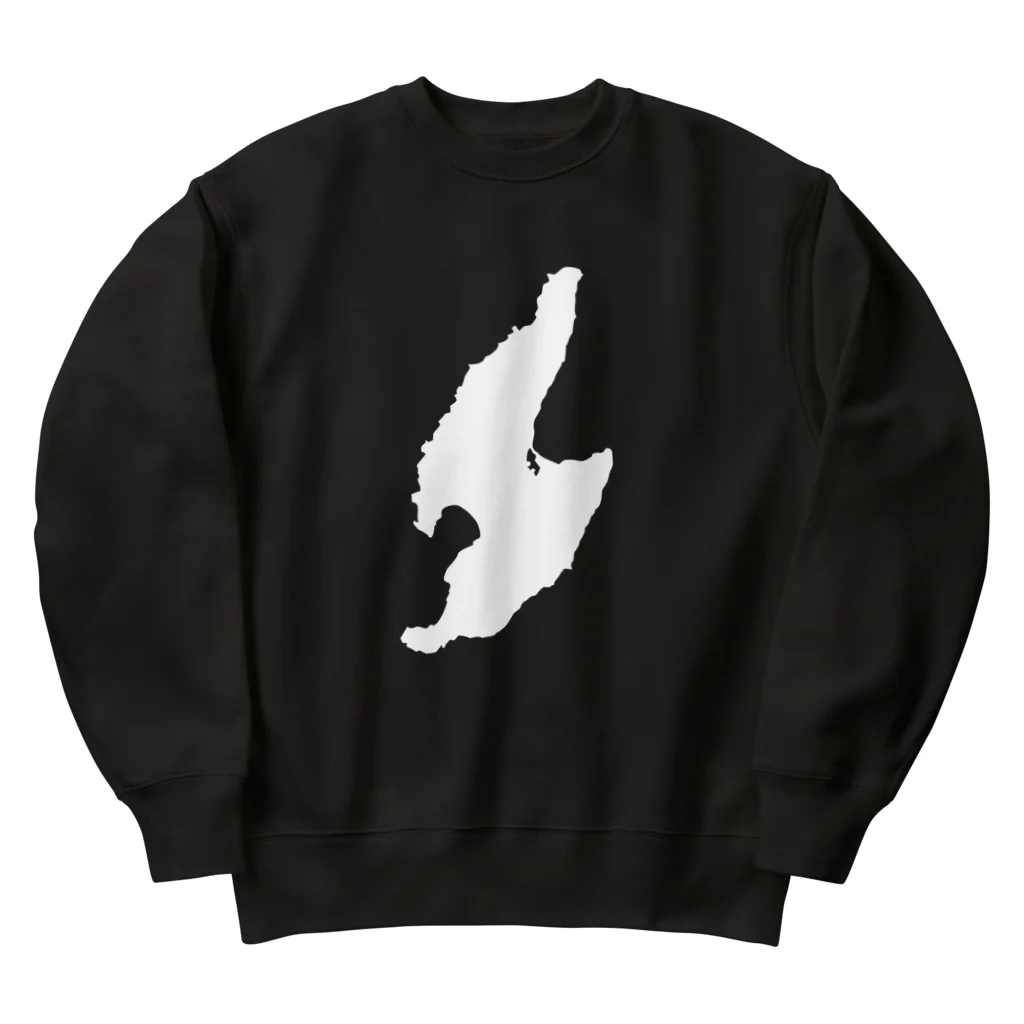 釣活の佐渡ヶ島白バージョン Heavyweight Crew Neck Sweatshirt