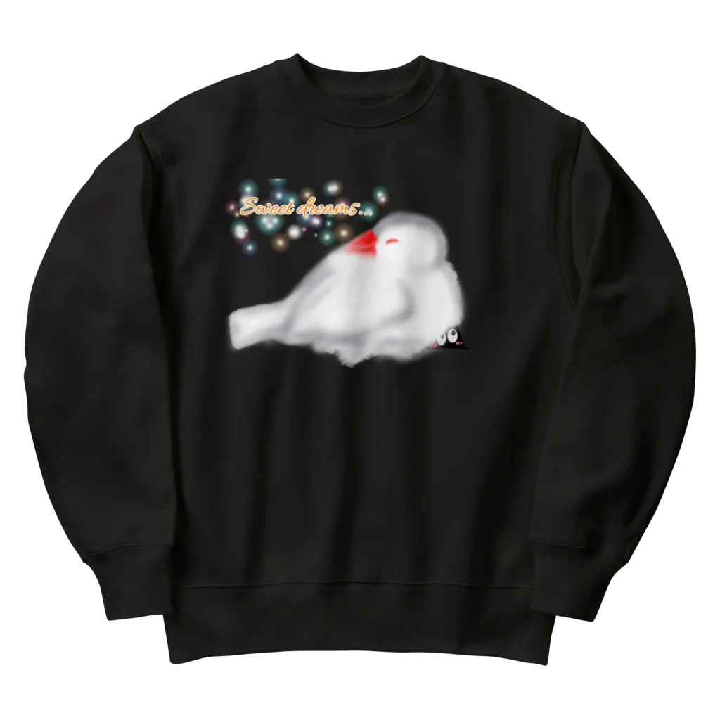 Lily bird（リリーバード）のスリスリくんとおねんね白文鳥 Heavyweight Crew Neck Sweatshirt