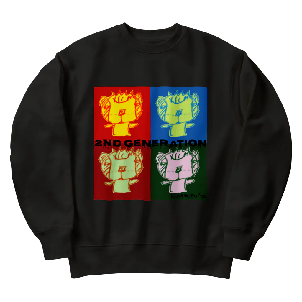 kumamoru*qの2代目！！！ Heavyweight Crew Neck Sweatshirt