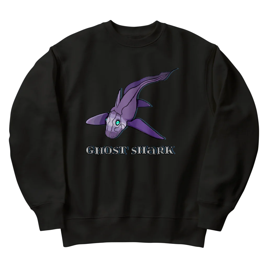 LalaHangeulのGhost Shark Heavyweight Crew Neck Sweatshirt