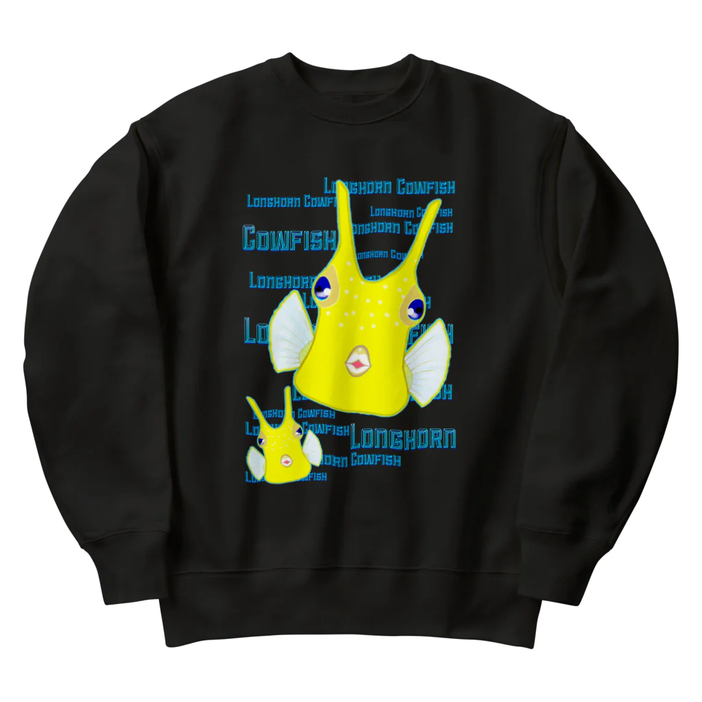 LalaHangeulのLonghorn Cowfish(コンゴウフグ) Heavyweight Crew Neck Sweatshirt