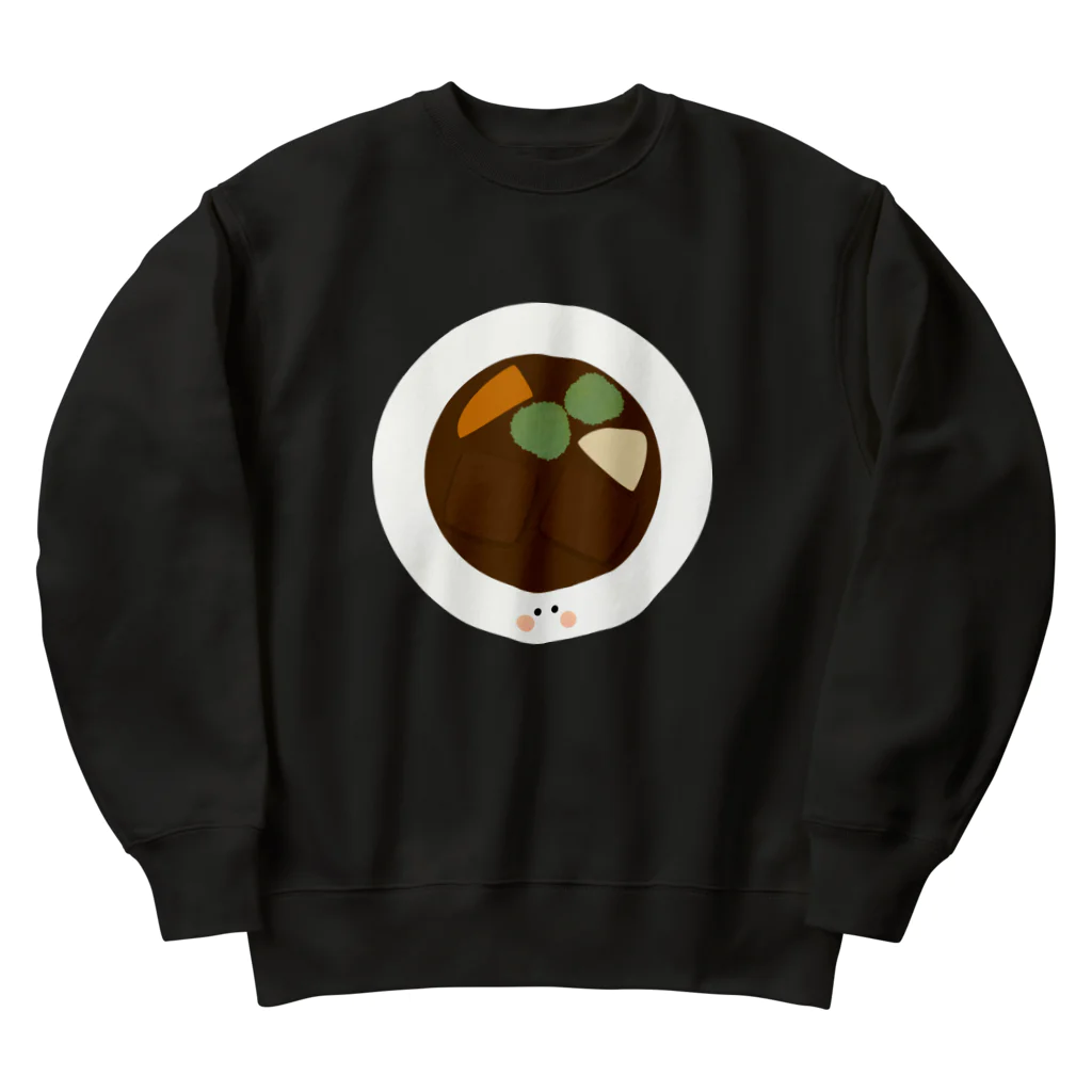 cotton-berry-pancakeのビーフシチューちゃん Heavyweight Crew Neck Sweatshirt