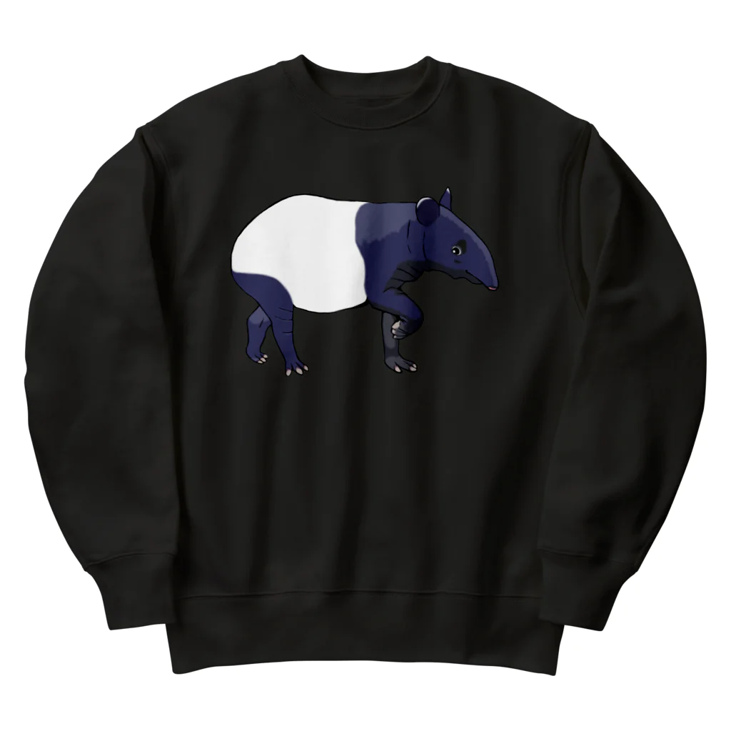 LalaHangeulのマレーバク母さん　文字無し Heavyweight Crew Neck Sweatshirt