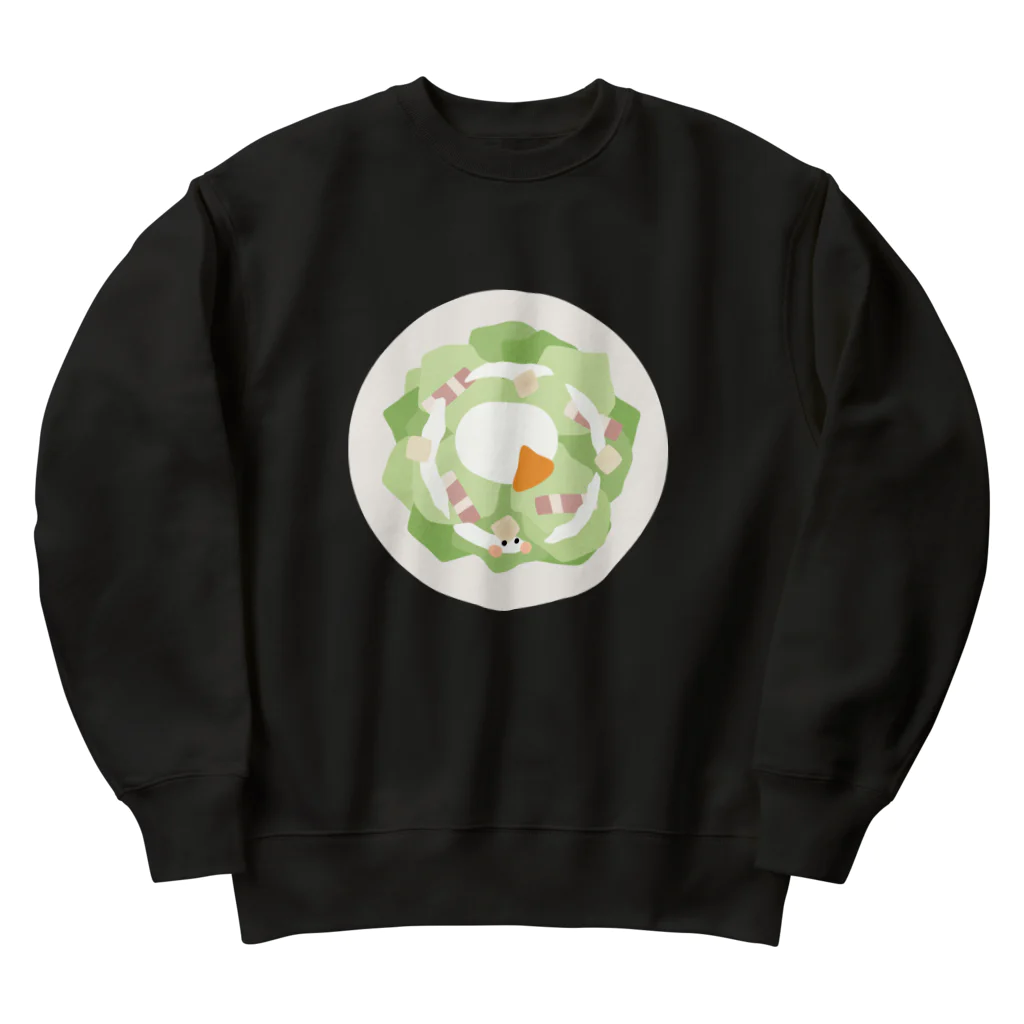 cotton-berry-pancakeのシーザーサラダちゃん Heavyweight Crew Neck Sweatshirt