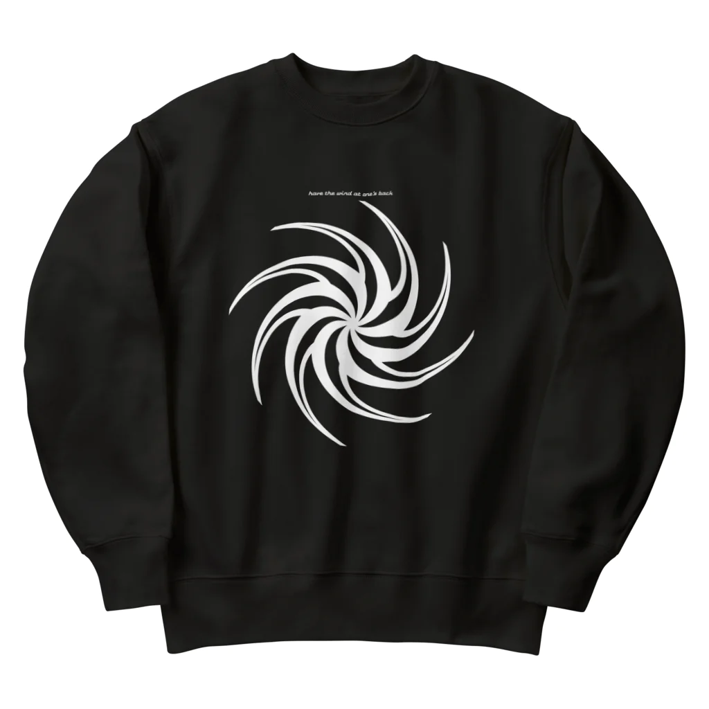 まみおデザインのノリノリでGO!（ホワイト） Heavyweight Crew Neck Sweatshirt