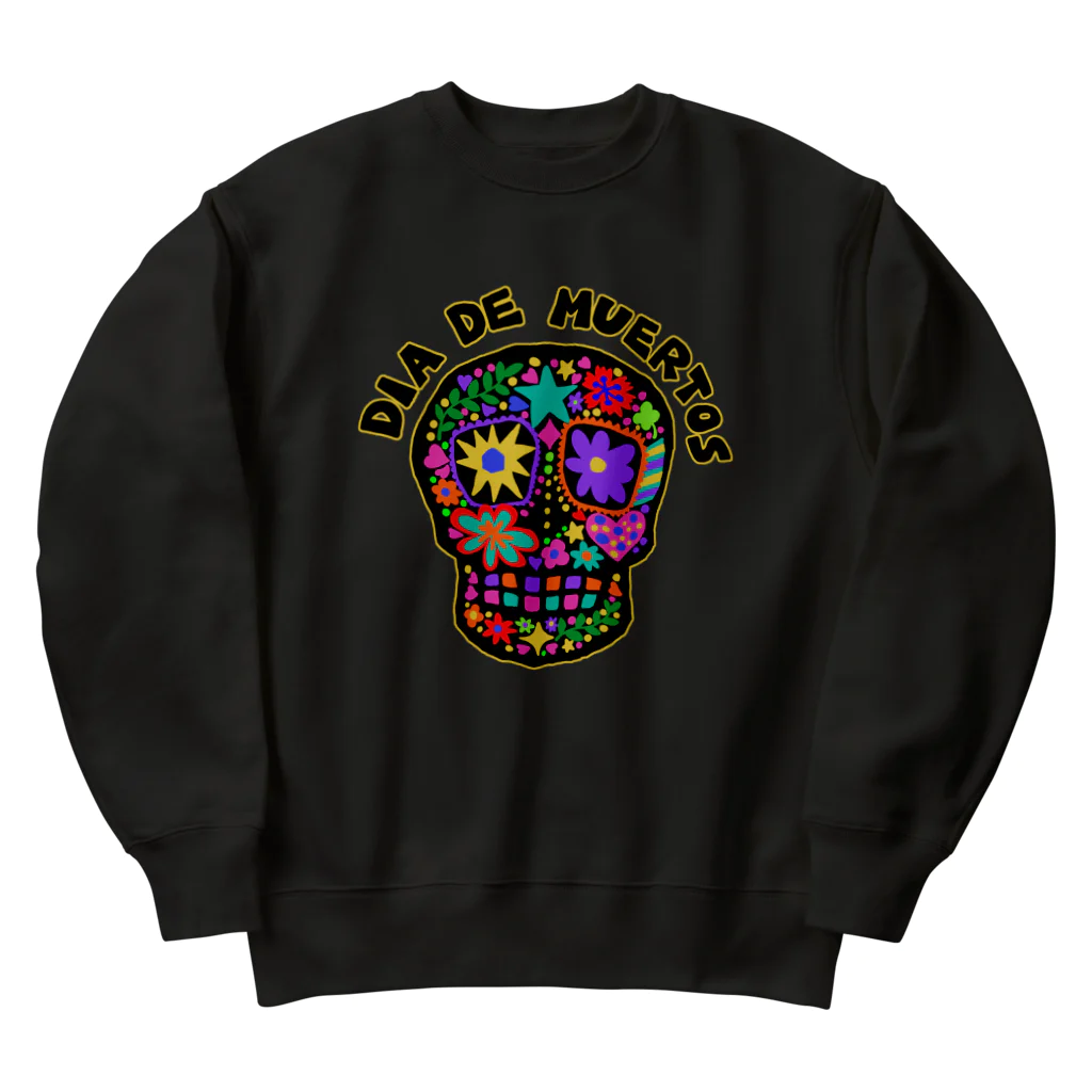 sandy-mのメキシコ風ドクロ Dia de muertos Heavyweight Crew Neck Sweatshirt