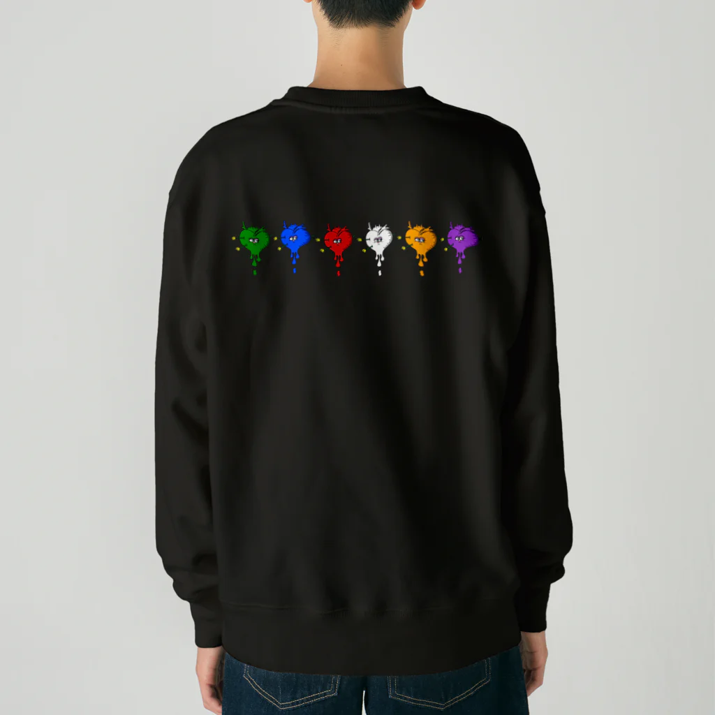 seallyのpeace hearts Heavyweight Crew Neck Sweatshirt