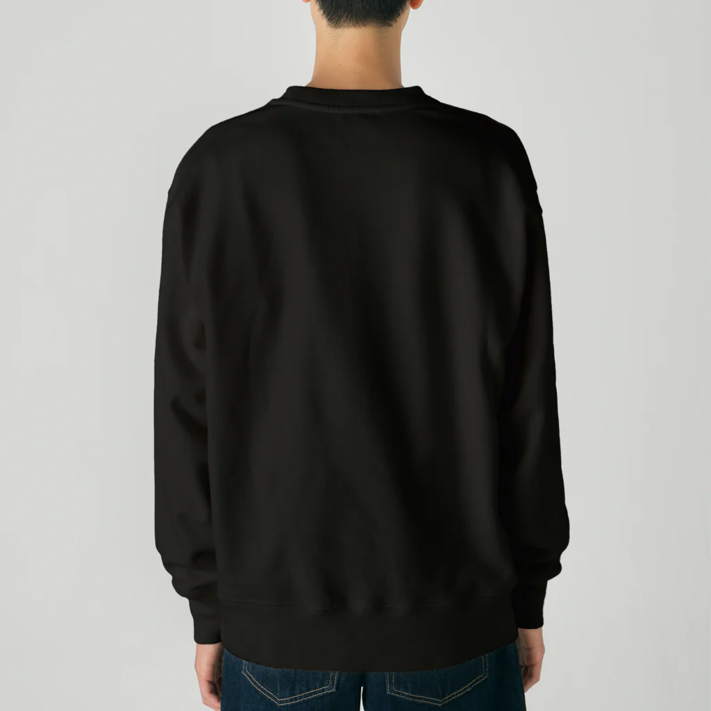 余命50ヶ月の昨今の情勢文字白ver Heavyweight Crew Neck Sweatshirt