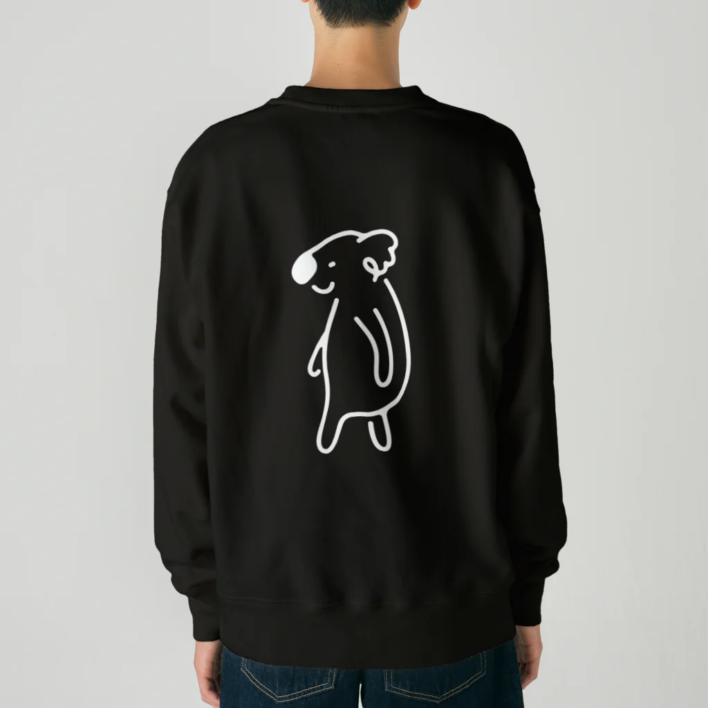 koala_shopの白いこあら Heavyweight Crew Neck Sweatshirt