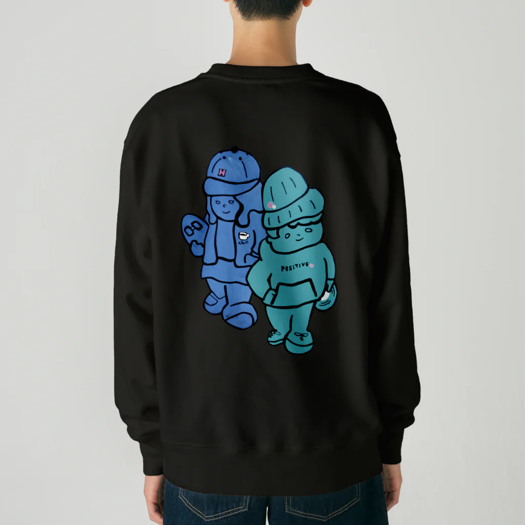 trackmakerのシティボーイくんとシティガールちゃん Heavyweight Crew Neck Sweatshirt