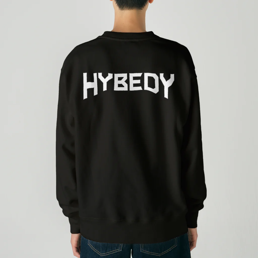 HYBEDYのmelt white sweat Heavyweight Crew Neck Sweatshirt